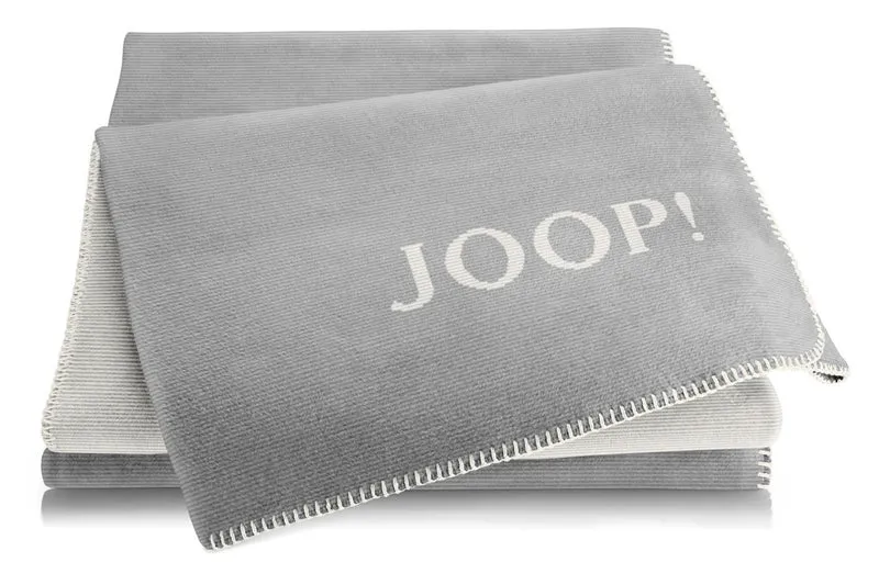 JOOP Wohndecke Melange Doubleface graphit-ecru