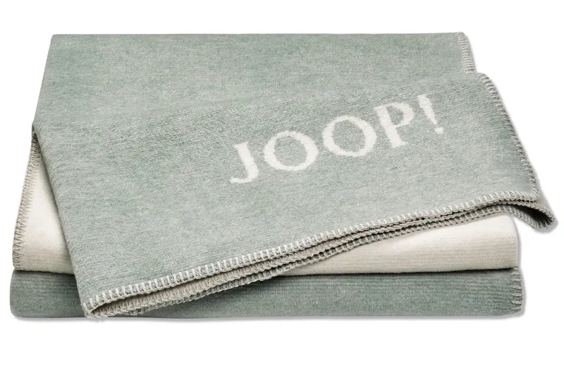 JOOP Wohndecke Melange Doubleface jade-natur