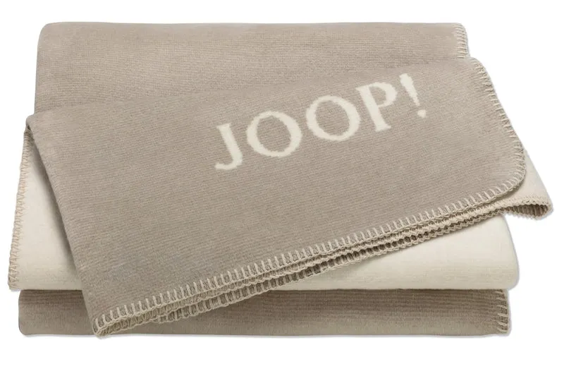JOOP Wohndecke Melange Doubleface stein-natur