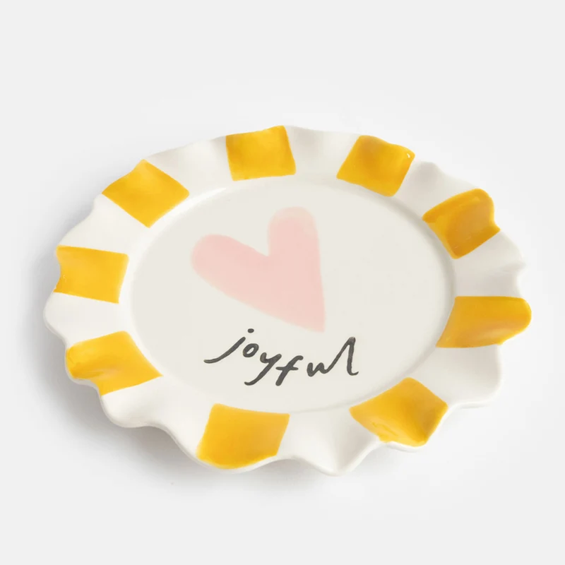 Joyful Heart Ceramic Plate