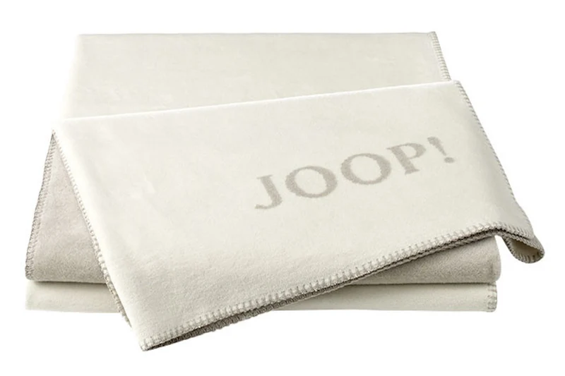 JOOP Wohndecke Uni-Doubleface ecru-feder