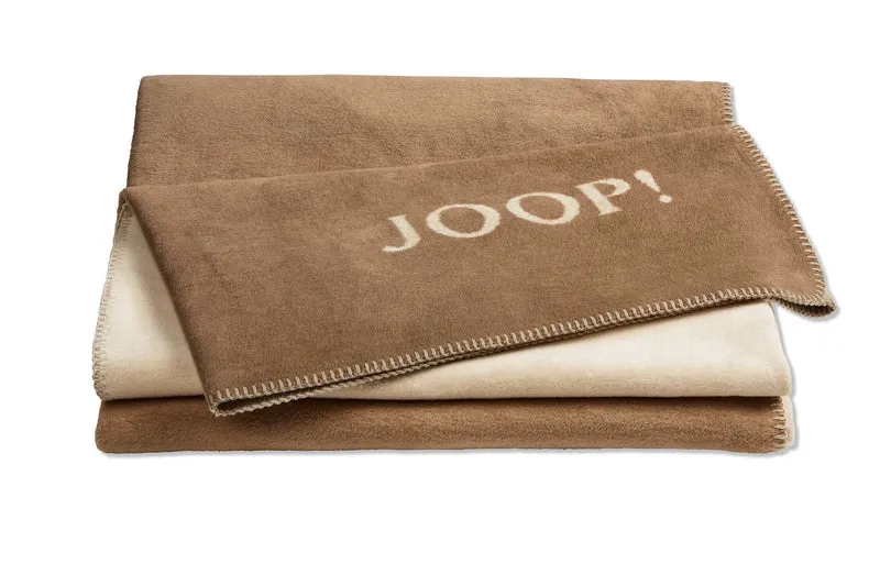 JOOP Wohndecke Uni-Doubleface cashew-macchiato