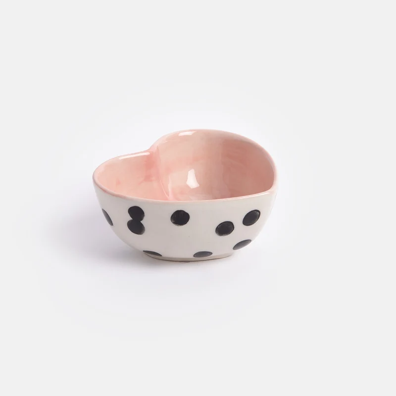 Heart Shape Spot Trinket Bowl