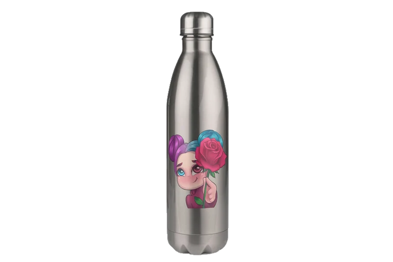 xLadyLikex Blume - Edelstahl Thermoflaschen / Thermobecher