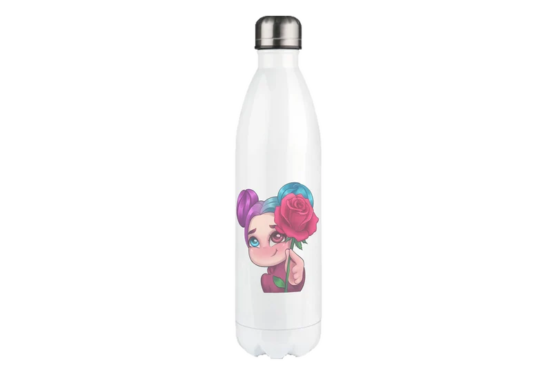 xLadyLikex Blume - Edelstahl Thermoflaschen / Thermobecher