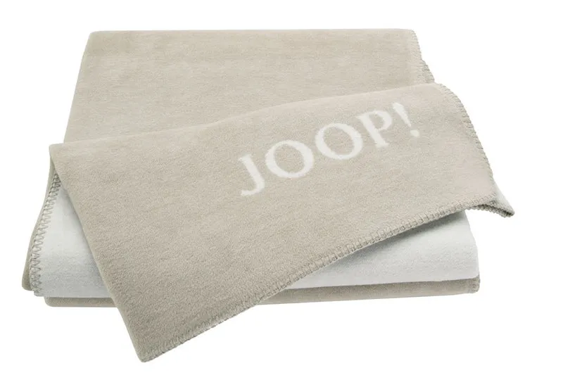 JOOP Wohndecke Uni-Doubleface sand-pergament