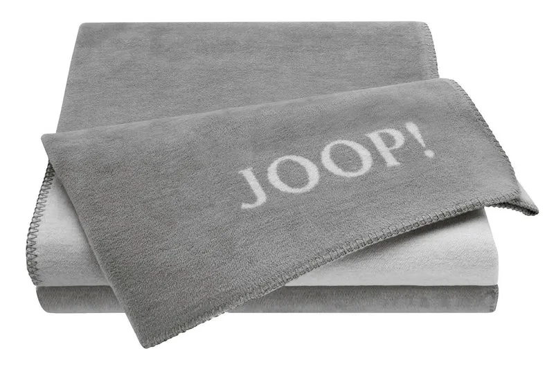 JOOP Wohndecke Uni-Doubleface graphit-rauch
