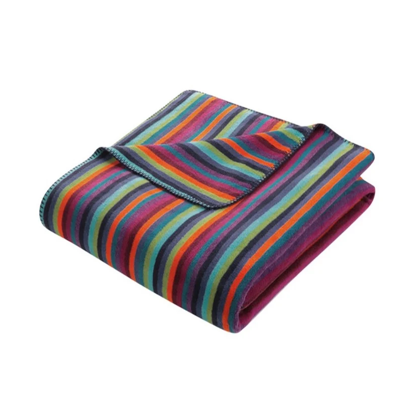 Cawö Wohndecke Lifestyle Streifen 70480 multicolor dunkel