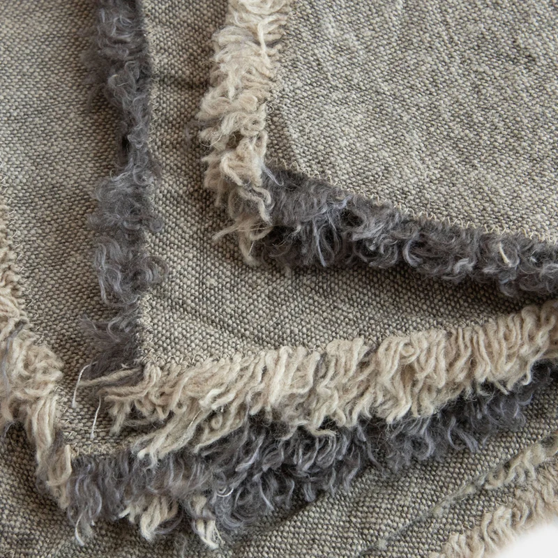 Graphite Textured Linen Napkins Set of 4