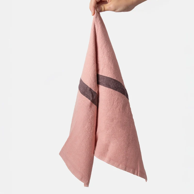 Petal Pink Stripe Linen Placemats Set of 2