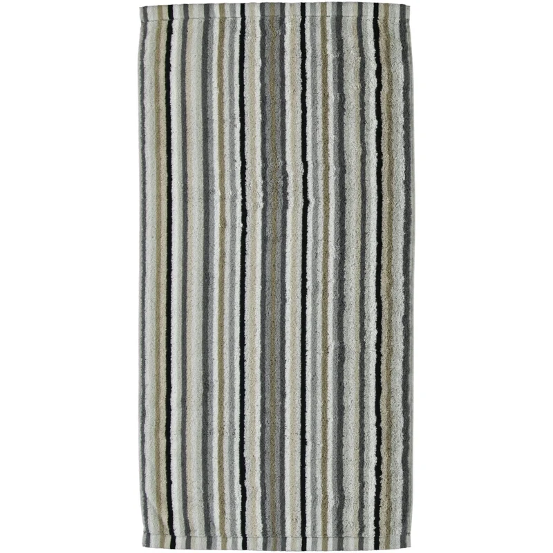 Cawö Saunatuch Lifestyle Streifen 7048 kiesel