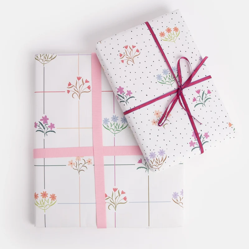 Double Sided Floral Wrapping Paper