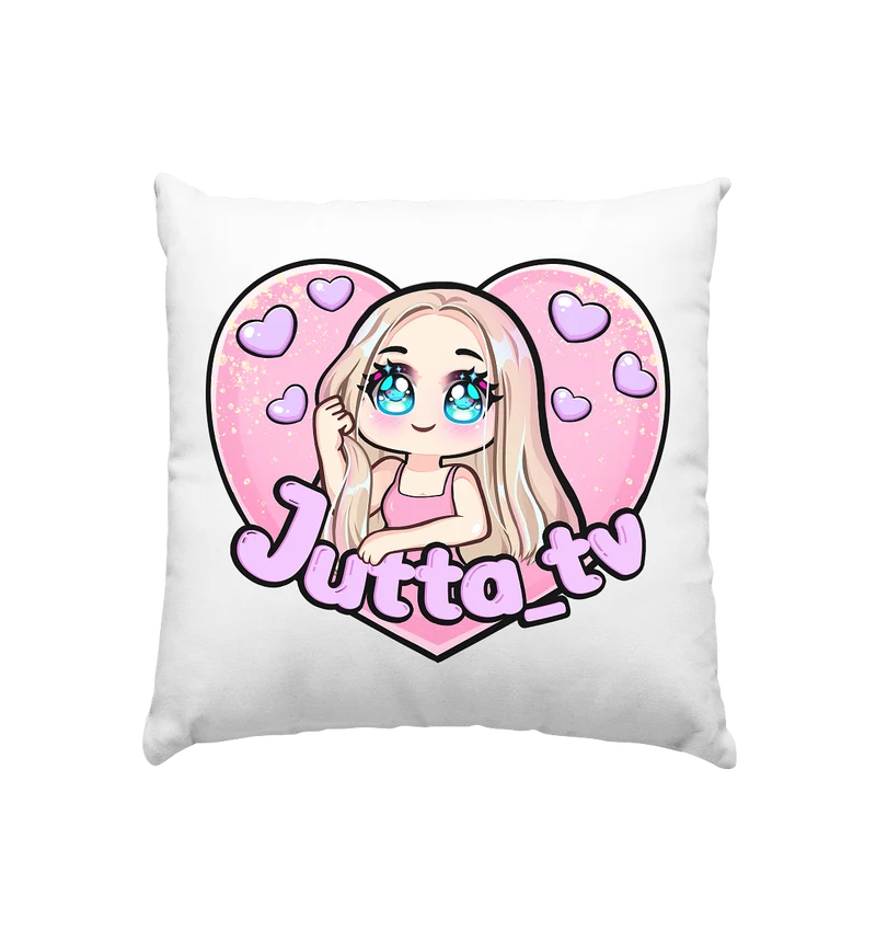 Jutta_tv Logo - Kissen 40x40cm
