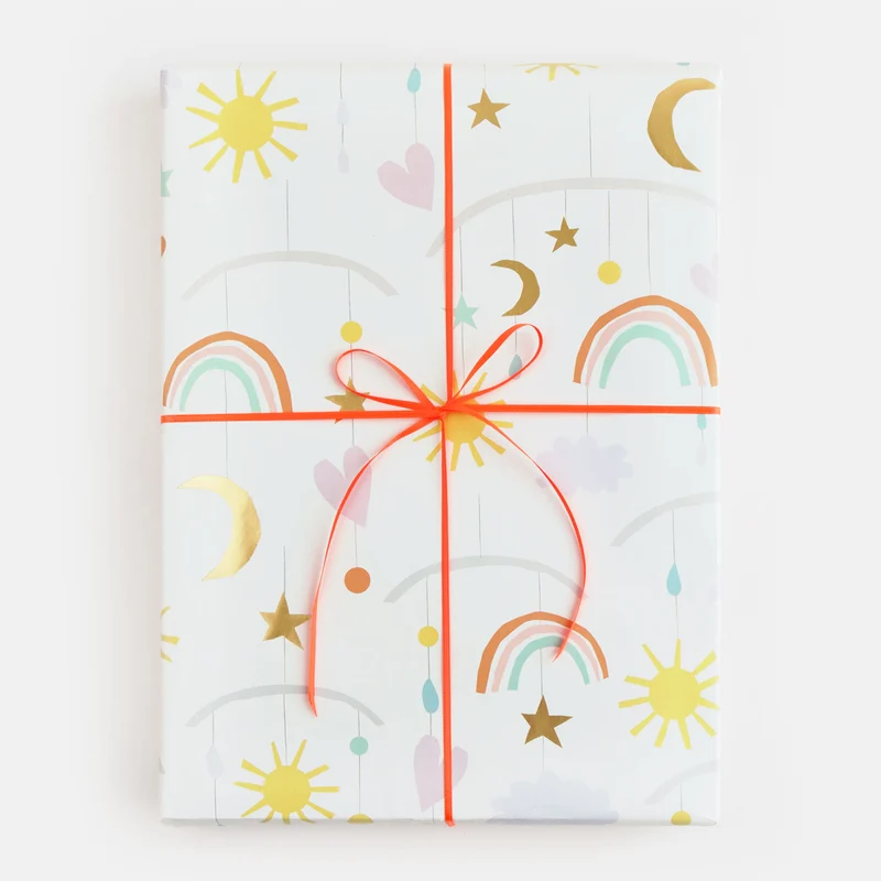 Rainbow Mobile Wrapping Paper