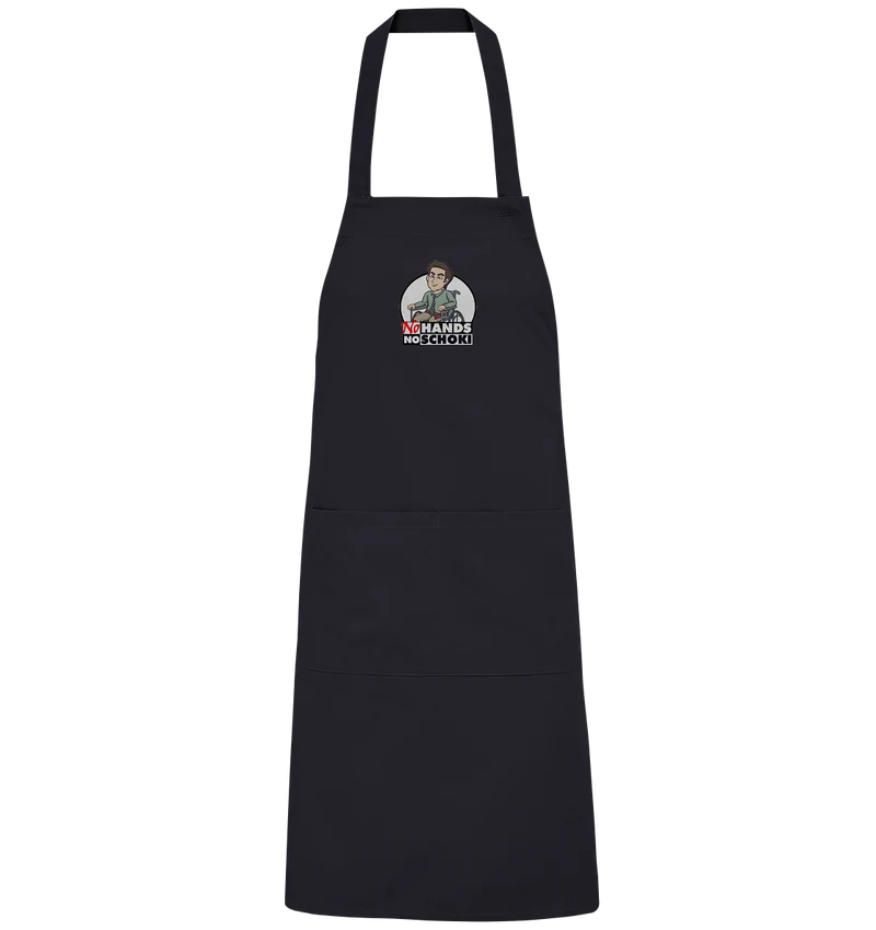 NoHandsNoSchoki Logo - Organic Grillschürze