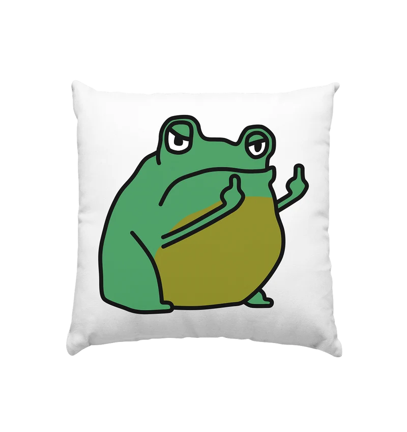 Aylana87 Kackfrosch - Kissen 40x40cm