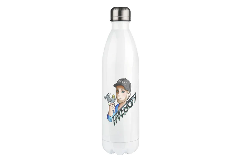 Fakeboy7 Logo - Edelstahl Thermoflaschen / Thermobecher