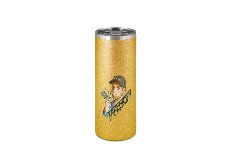 Fakeboy7 Logo - Edelstahl Thermoflaschen / Thermobecher