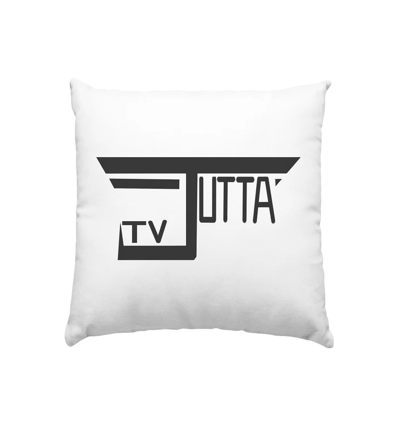 Jutta_tv Schriftzug - Kissen 40x40cm