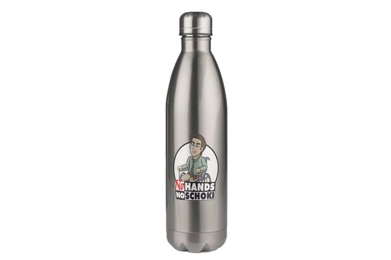 NoHandsNoSchoki Logo - Edelstahl Thermoflaschen / Thermobecher