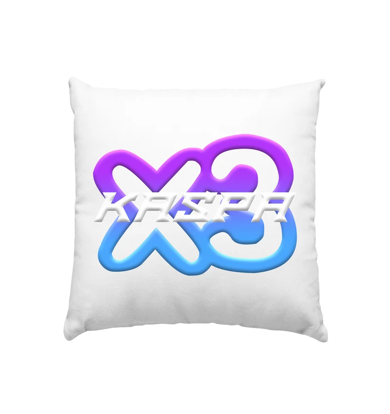 x3_kaspa Logo - Kissen 40x40cm