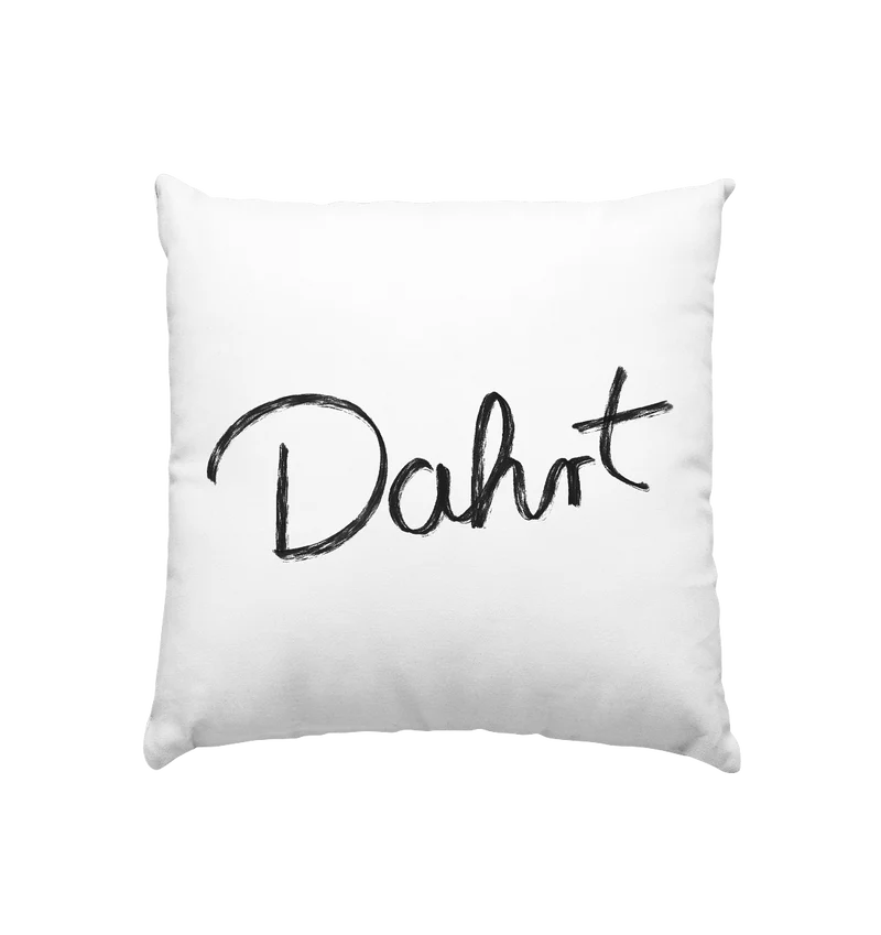 D4HRT Unterschrift - Kissen 40x40cm