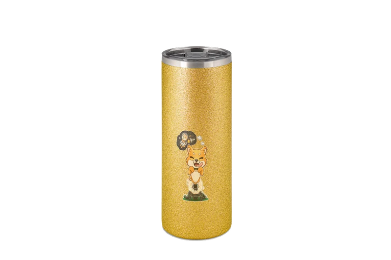 FeineKatze Shiba Astronaut - Edelstahl Thermoflaschen / Thermobecher