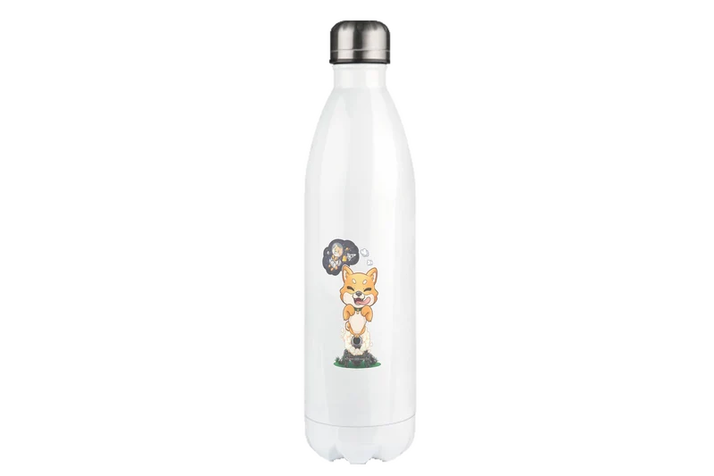 FeineKatze Shiba Astronaut - Edelstahl Thermoflaschen / Thermobecher