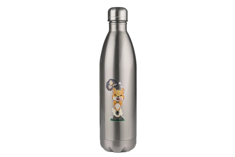 FeineKatze Shiba Astronaut - Edelstahl Thermoflaschen / Thermobecher