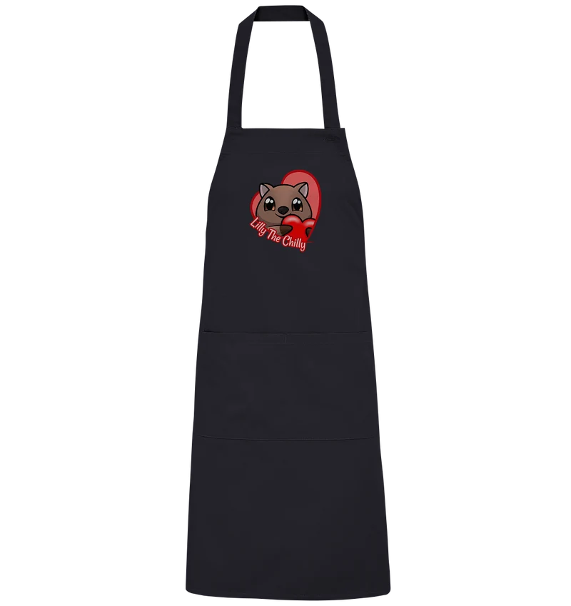 LillyTheChilly Heart - Organic Grillschürze