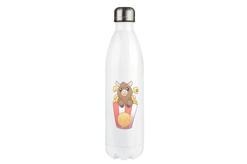 FlauschigTV Popcorn - Edelstahl Thermoflaschen / Thermobecher
