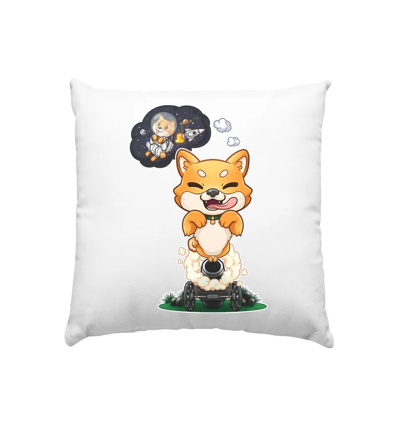 FeineKatze Shiba Astronaut - Kissen 40x40cm