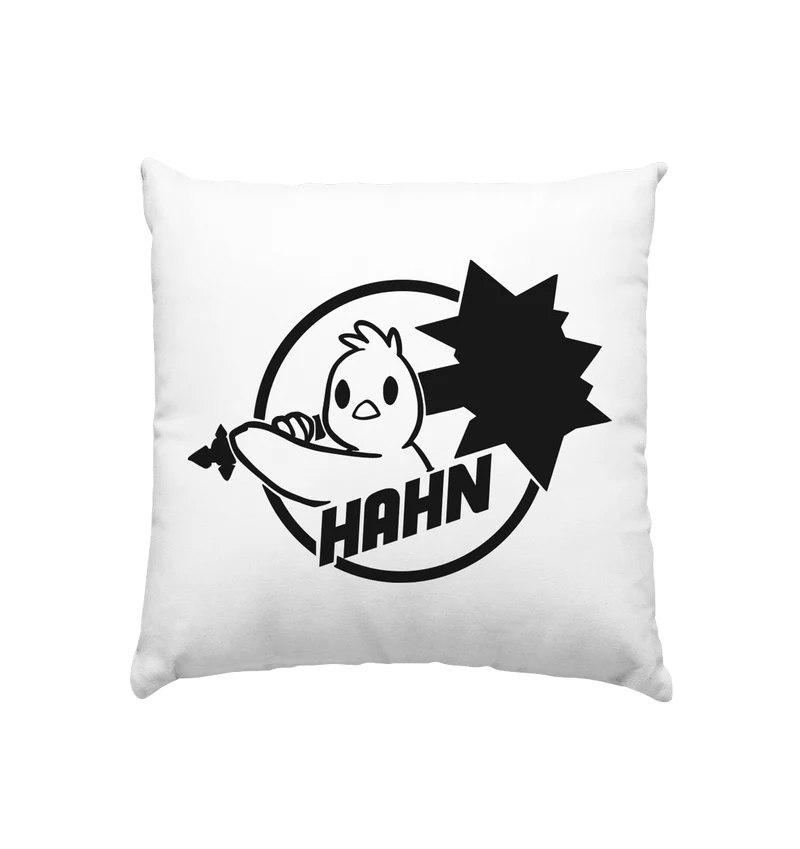 Hahnlogo - Kissen 40x40cm