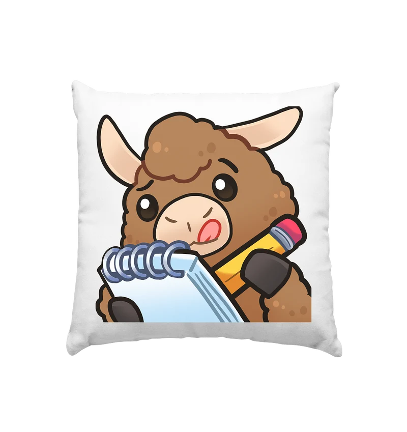 FlauschigTV Note - Kissen 40x40cm