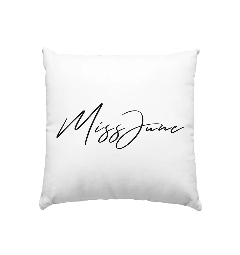 MissJuneDJ Logo - Kissen 40x40cm
